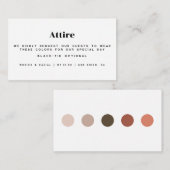 のドレ結婚スコード エンクロージャーカード (正面/裏面)