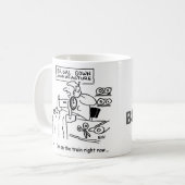 のドレ結婚スメーカーは今電車に乗っている コーヒーマグカップ (正面左)