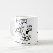 のドレ結婚スメーカーは今電車に乗っている コーヒーマグカップ (正面左)