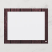 のドレ結婚スモダンブライダルシャワーアドバイスカード (裏面)