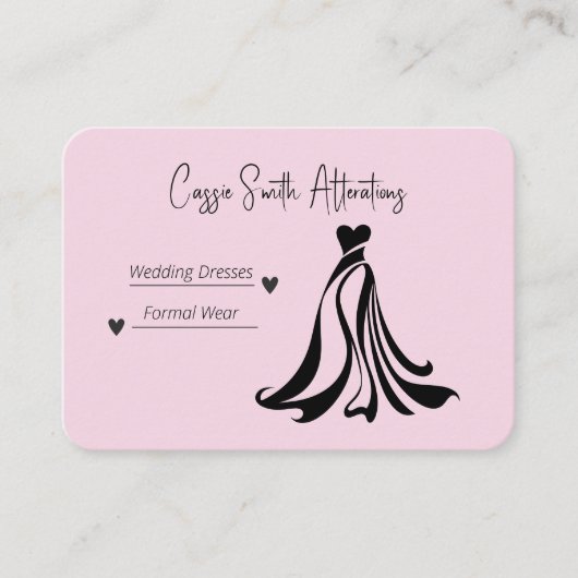 のドレ結婚ス変更名刺 名刺 (正面)