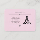 のドレ結婚ス変更名刺 名刺 (裏面)