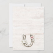 のドレ結婚ス女性のカーボーイブーツバチェロレッテ 招待状 (裏面)