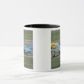 のドーナを眩ます北アメリカP-51 D マグカップ (中央)