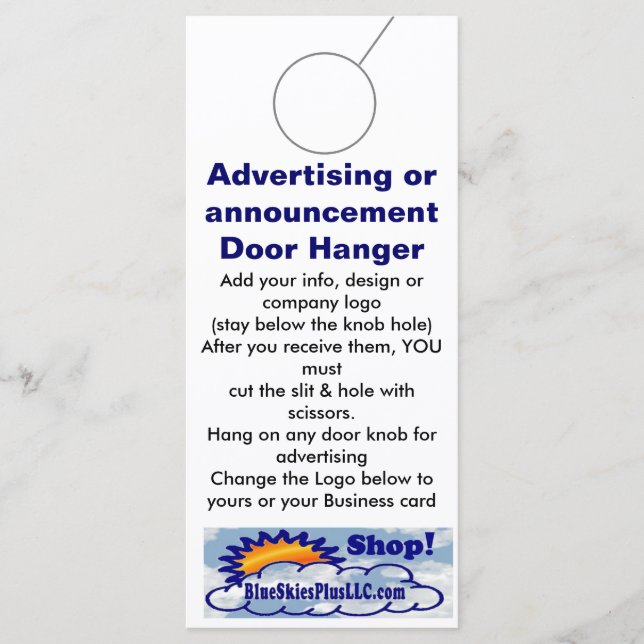 のド広告アハンガープロモーションラベル (正面)