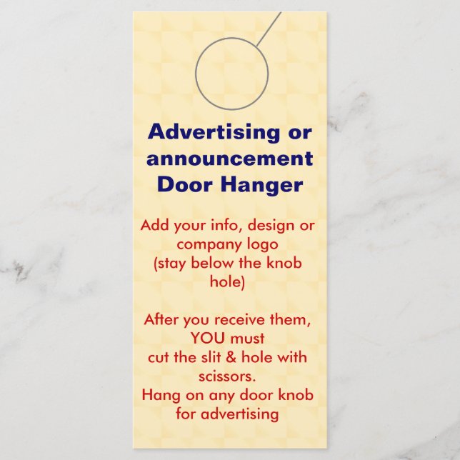 のド広告アハンガープロモーションラベル (正面)