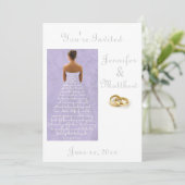 のド結婚レスの金ゴールドは結婚紫色の招待を呼ぶ シーズンカード (スタンド正面)