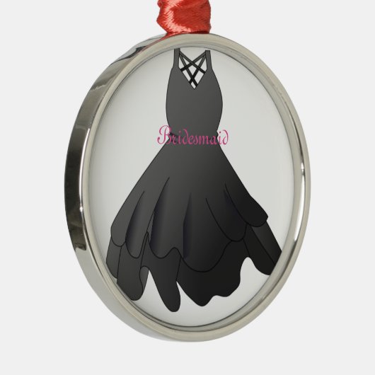 のド結婚レス花嫁付きクリスマス飾り メタルオーナメント (右)