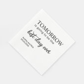 のナプキンの前の夜のリハ結婚ーサルディナー スタンダードランチョンナプキン (角)