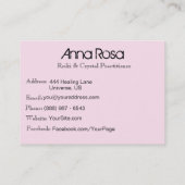 *~*のニューエイジの治療師の霊気の水晶ヨガの霊気のマスター 名刺 (裏面)