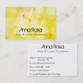 *~*のニューエイジの精神的な水晶ヨガの霊気のマスター 名刺 (正面/裏面)