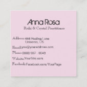 *~*のニューエイジの霊気の水晶ヨガの霊気のマスターの治療師 スクエア名刺 (裏面)