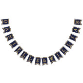 のネイビ結婚ーブルー金ゴールド名ヴィンテージバラ エレガント バンティングフラッグ (全)