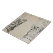 のネーブのコラムからのビザンチンの首都 タイル (側面)