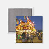 のノースウエスト・モンタナ・フェアに食べ物が並ぶ マグネット (正面/裏面)