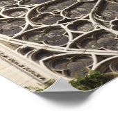 のノートルダムバラの南の大聖堂の窓 ポスター (角)