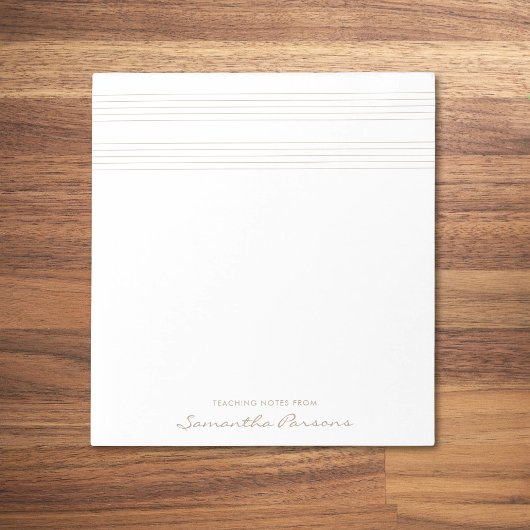 のノート教えミュージック先生ステーブミニマル ノートパッド