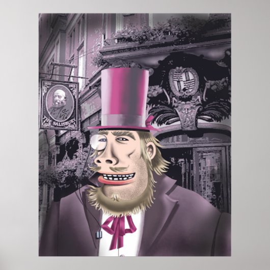 のハイドぶら下がったマットポスター付き ポスター (正面)