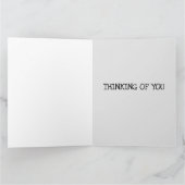 のハンサムな考えTABBY CATグリーティングカード カード (内部)