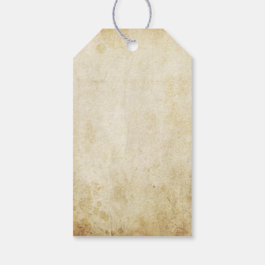 のハートぶら下がったツリーヴィンテージウェディングコレクション ギフトタグ (裏面)