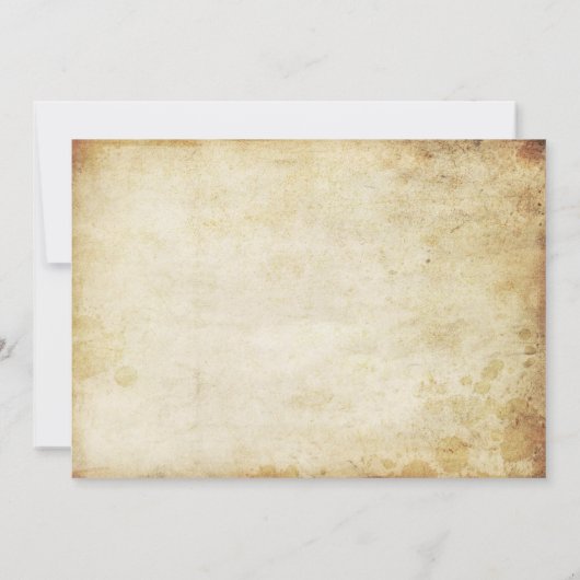 のハートぶら下がったツリーヴィンテージウェディングコレクション サンキューカード (裏面)