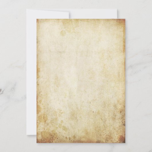 のハートぶら下がったツリーヴィンテージウェディングコレクション 招待状 (裏面)