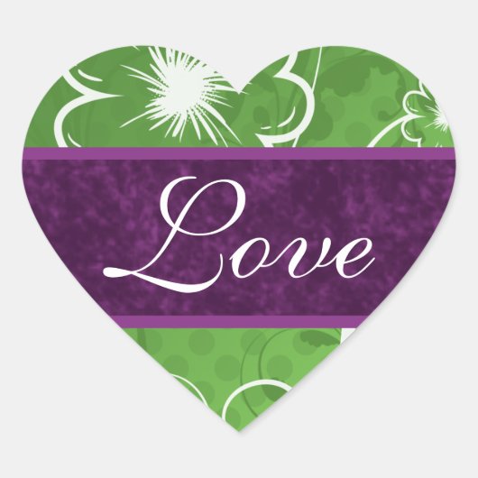 のハート結婚はハートギフトステッカーとエンベロを愛する ハートシール (正面)