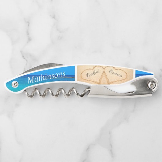 のハート結婚ズサンドブリデスメイドモノグラム ソムリエナイフ (裏面)