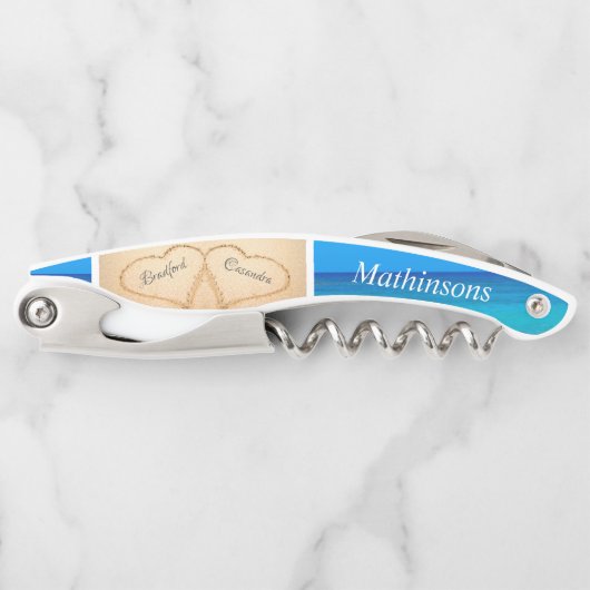 のハート結婚ズサンドブリデスメイドモノグラム ソムリエナイフ (正面)