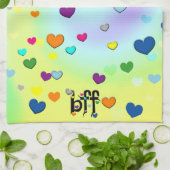 ～のハート キッチンタオル (折り畳み)