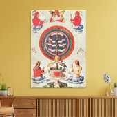 ~のハーメティック哲学を示すイラストレーション キャンバスプリント (インサイチュ (リビング))