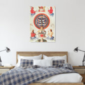 ~のハーメティック哲学を示すイラストレーション キャンバスプリント (インサイチュ (寝室))