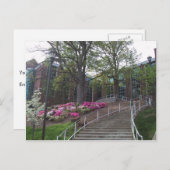 ～のバイオ医療建物に向かう階段 ポストカード (正面/裏面)