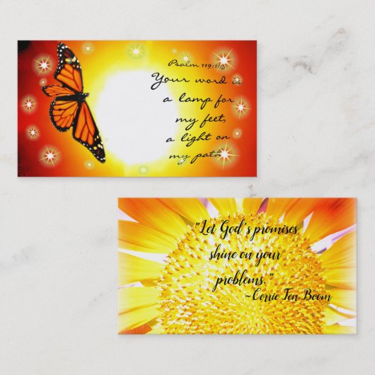 のバイブルのブックマークまたは読カード 名刺 (正面/裏面)