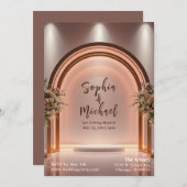 のバックラ結婚ンドマガジンの表紙 招待状 (正面/裏面)