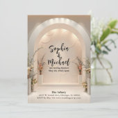 のバックラ結婚ンドマガジンカバー招待状 招待状 (スタンド正面)