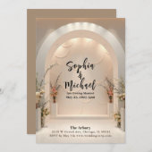 のバックラ結婚ンドマガジンカバー招待状 招待状 (正面/裏面)