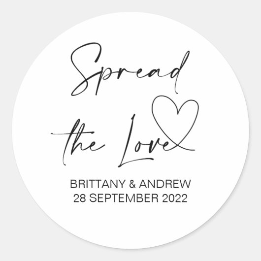 のバッグ結婚がラブジャムジャーを広める ラウンドシール (正面)