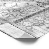 ～のバラ窓とギャラリーのデザイン ポスター (角)