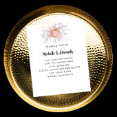 のバラ結婚金ゴールド花模様ホワイトプログラムタイムライン