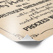 のバーまたは結婚パーティー記号を開く フォトプリント (角)