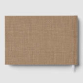 のバ素朴ー結婚ラップのストリングはレースをライト ゲストブック (裏面)