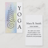 *~*のパステルの神聖な幾何学の啓発道のヨガ 名刺 (正面/裏面)
