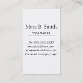 *~*のパステルの神聖な幾何学の啓発道のヨガ 名刺 (裏面)