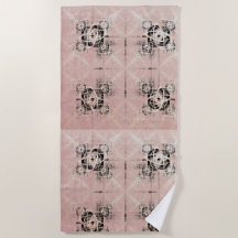 のパステル考えるツイストビーチタオル