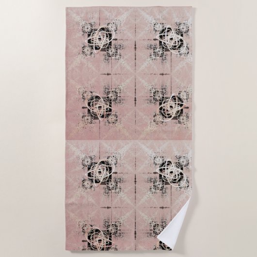 のパステル考えるツイストビーチタオル ビーチタオル (正面)