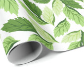 のパタ葉ーン、葉のパターン、緑の葉 ラッピングペーパー (ロールコーナー)