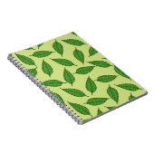 のパタ離れーン、葉のパターン、春離れの ノートブック (右側)