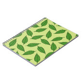 のパタ離れーン、葉のパターン、春離れの ノートブック (左側)