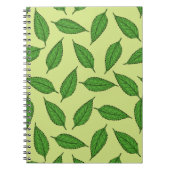 のパタ離れーン、葉のパターン、春離れの ノートブック (正面)